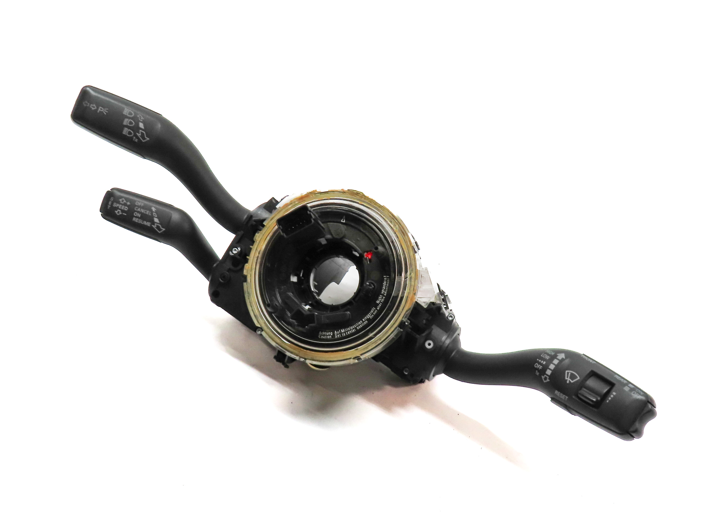 2009-2015 AUDI Q7 (4L) STEERING COLUMN BLINKER WIPER CRUISE COMBINATION SWITCH — exact item pictured